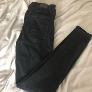 American Eagle Black Super Skinny Jeans